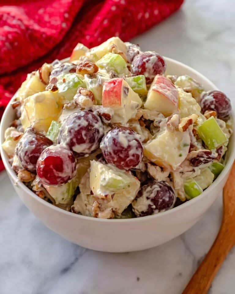 Apple Salad with Pecans, Cranberries, and Grapes Recipe