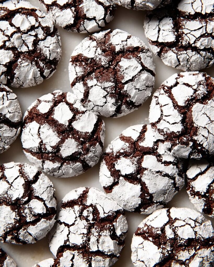 Double Chocolate Crinkle Cookies Recipe