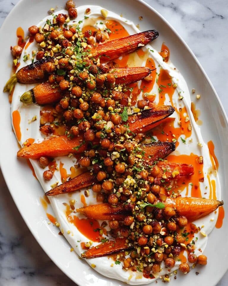 Maple Sweet Potato Salad with Whipped Tahini and Crispy Chickpeas Recipe