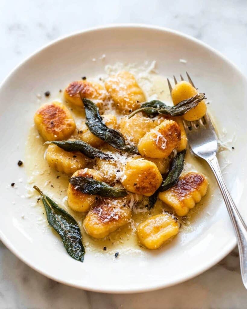 Easy Pumpkin Gnocchi with Sage Butter Sauce Recipe