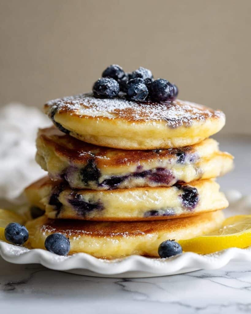 Blueberry Lemon Ricotta Pancakes Recipe