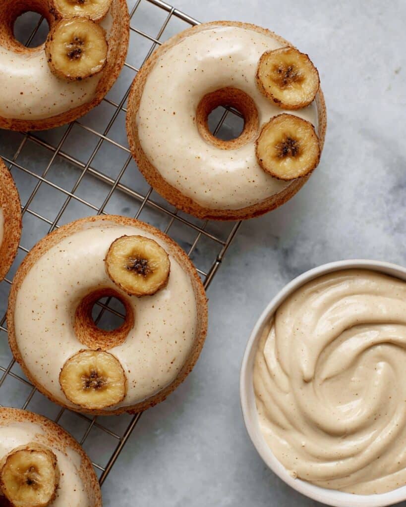 Baked Banana Donuts with Brown Butter Glaze Recipe
