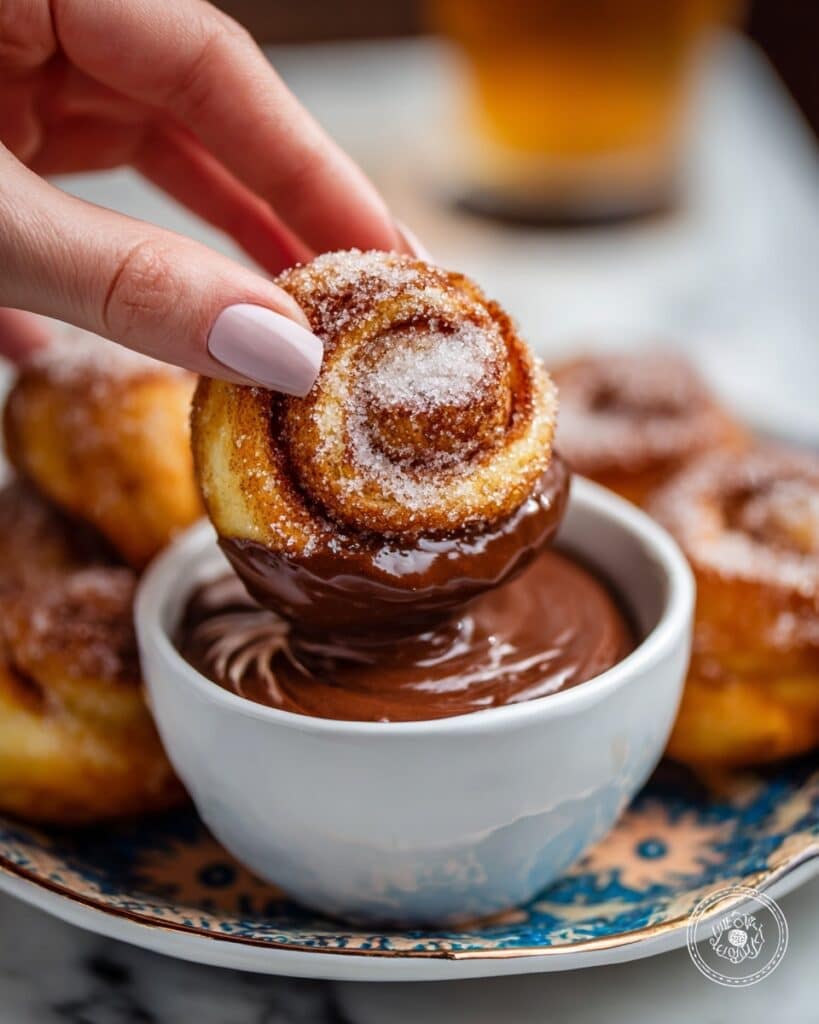 Puff Pastry Churro Curls with Chocolate Stout Dipping Sauce Recipe