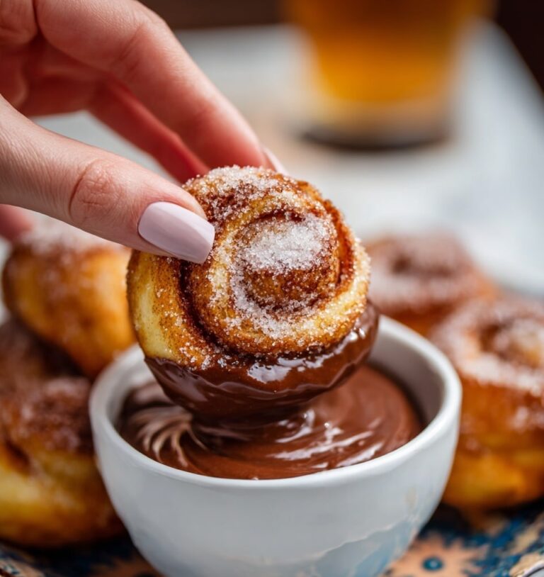 Puff Pastry Churro Curls with Chocolate Stout Dipping Sauce Recipe