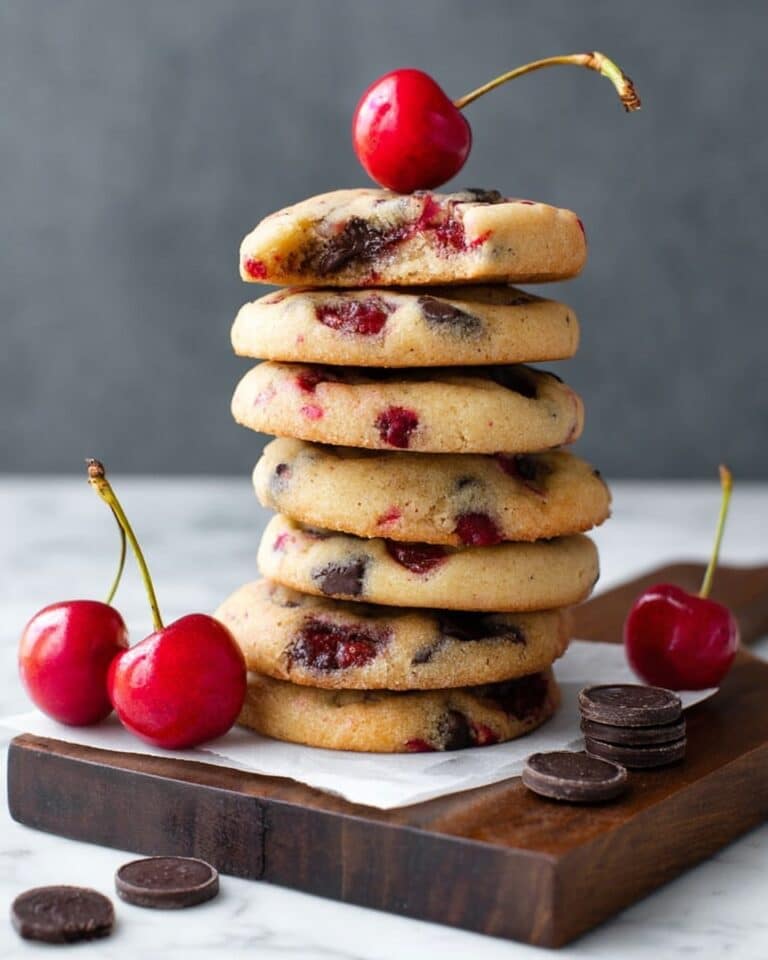 Christmas Maraschino Cherry Shortbread Cookies Recipe