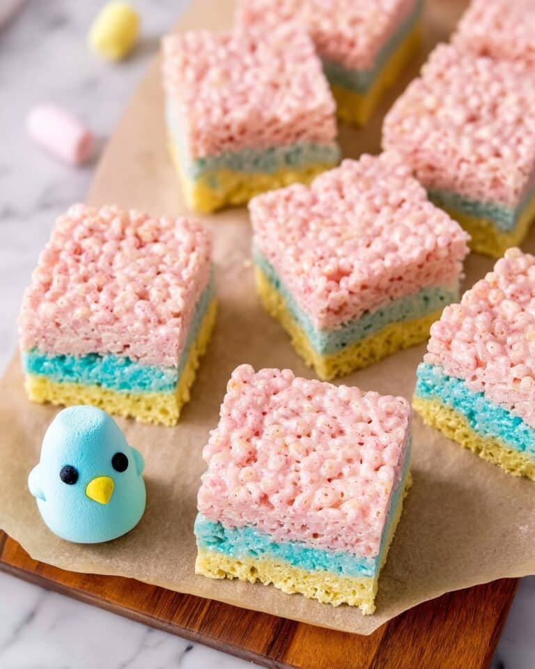 Peeps Rainbow Rice Krispie Squares Recipe
