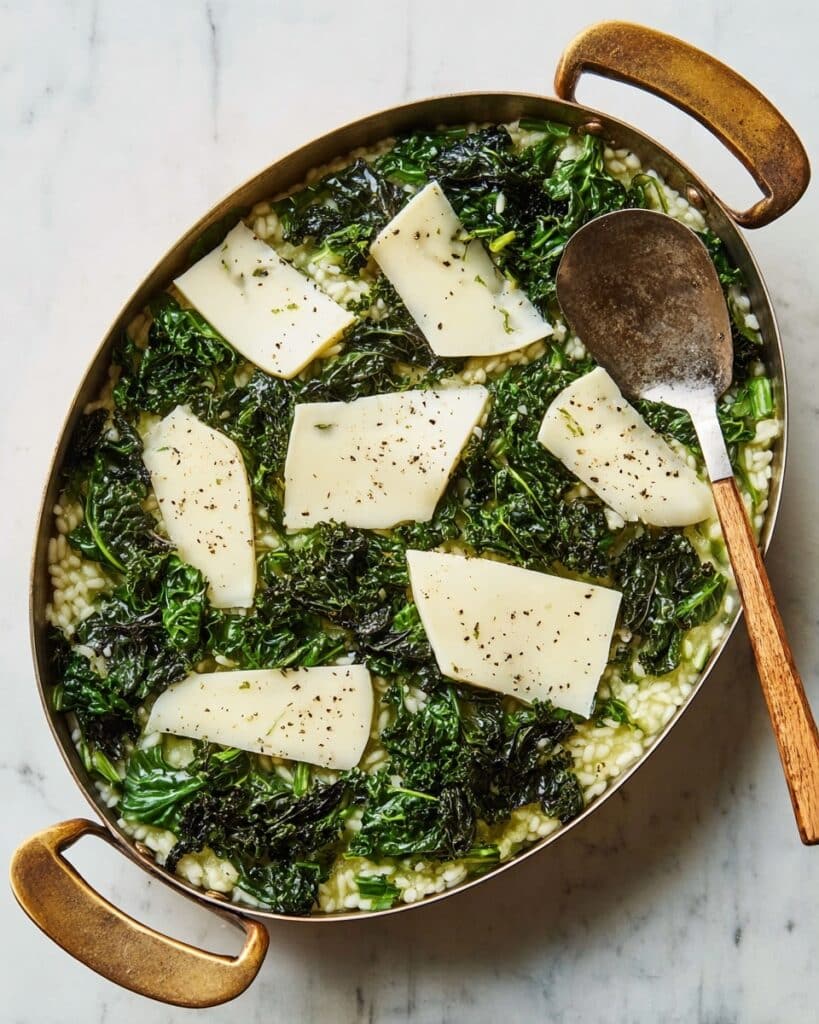 Baked Kale Rice with Halloumi Recipe