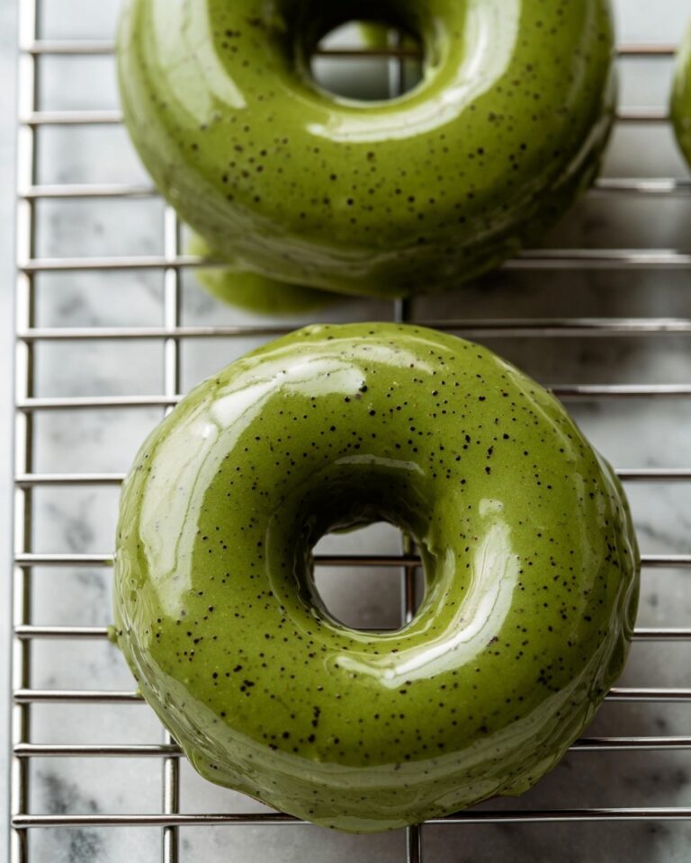 Baked Chocolate Mochi Donuts with Matcha Ganache Recipe