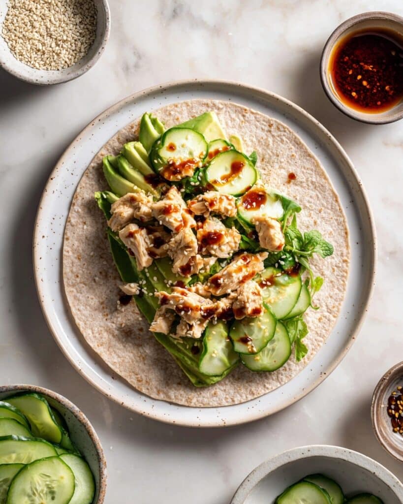 Kimchi Tuna Salad Wraps Recipe