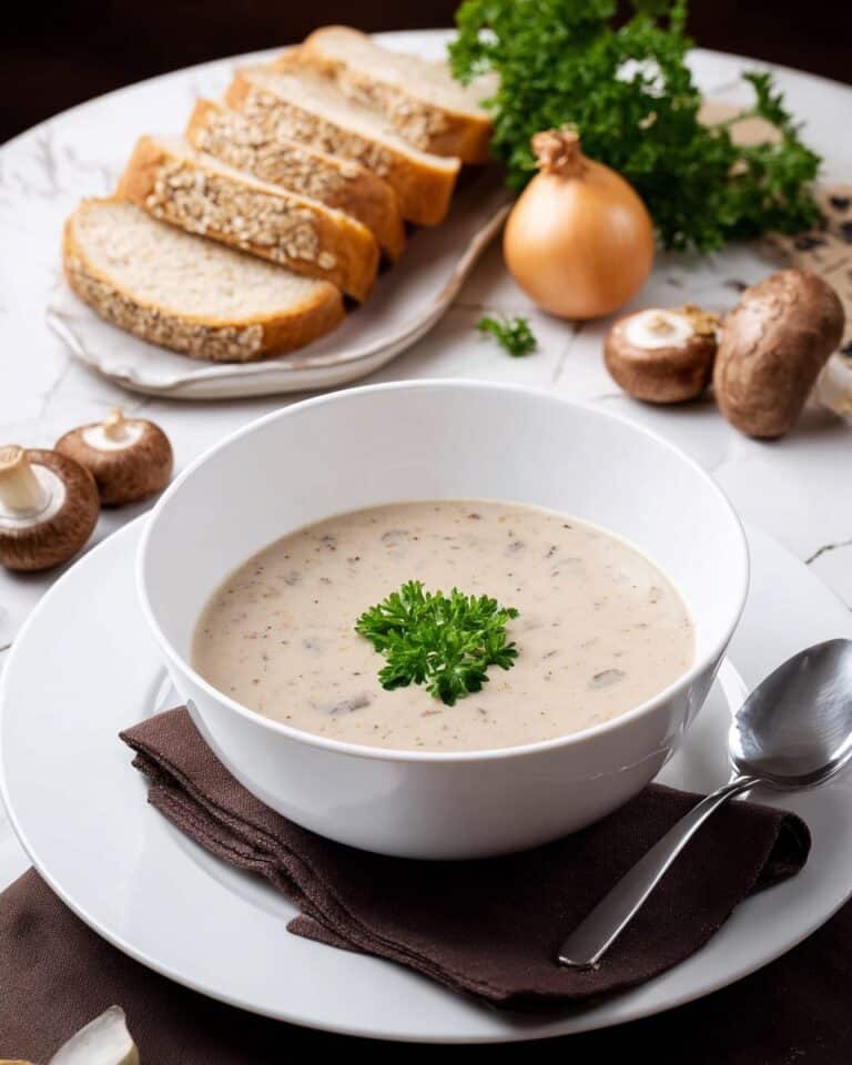 Homemade Cream of Mushroom Soup Recipe