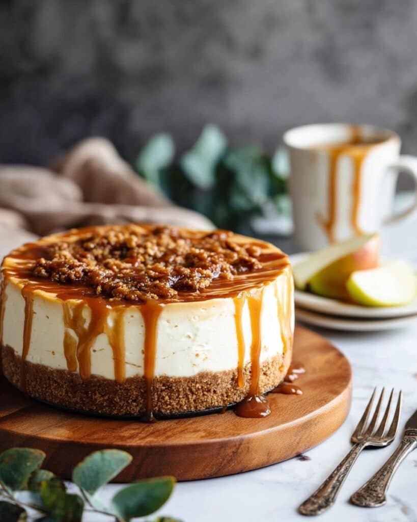 Apple Pie Stuffed Cheesecake Recipe