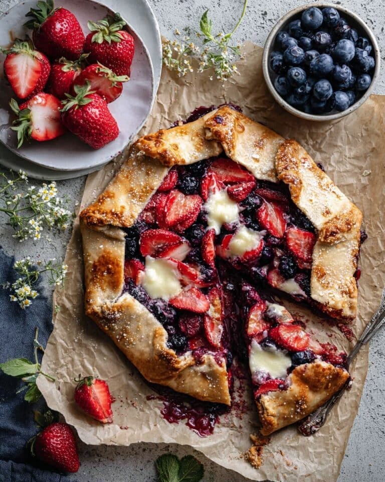 Berry Galette with Cheesecake Recipe