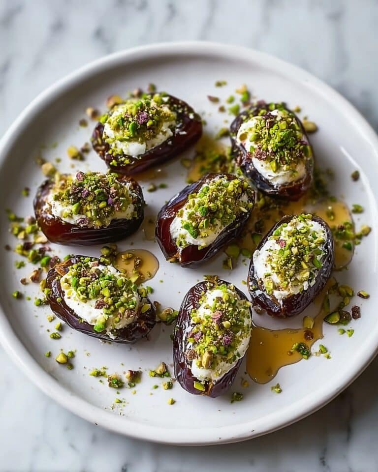 Honey Pistachio Ricotta Stuffed Dates Recipe