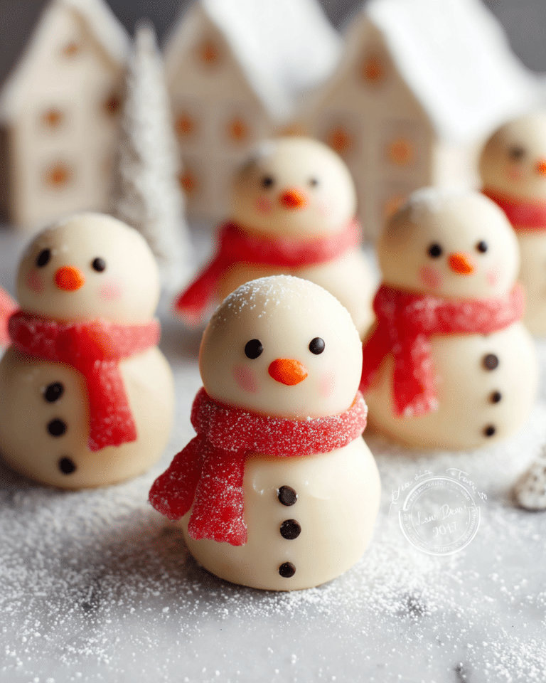 No-Bake Snowman Truffles Recipe