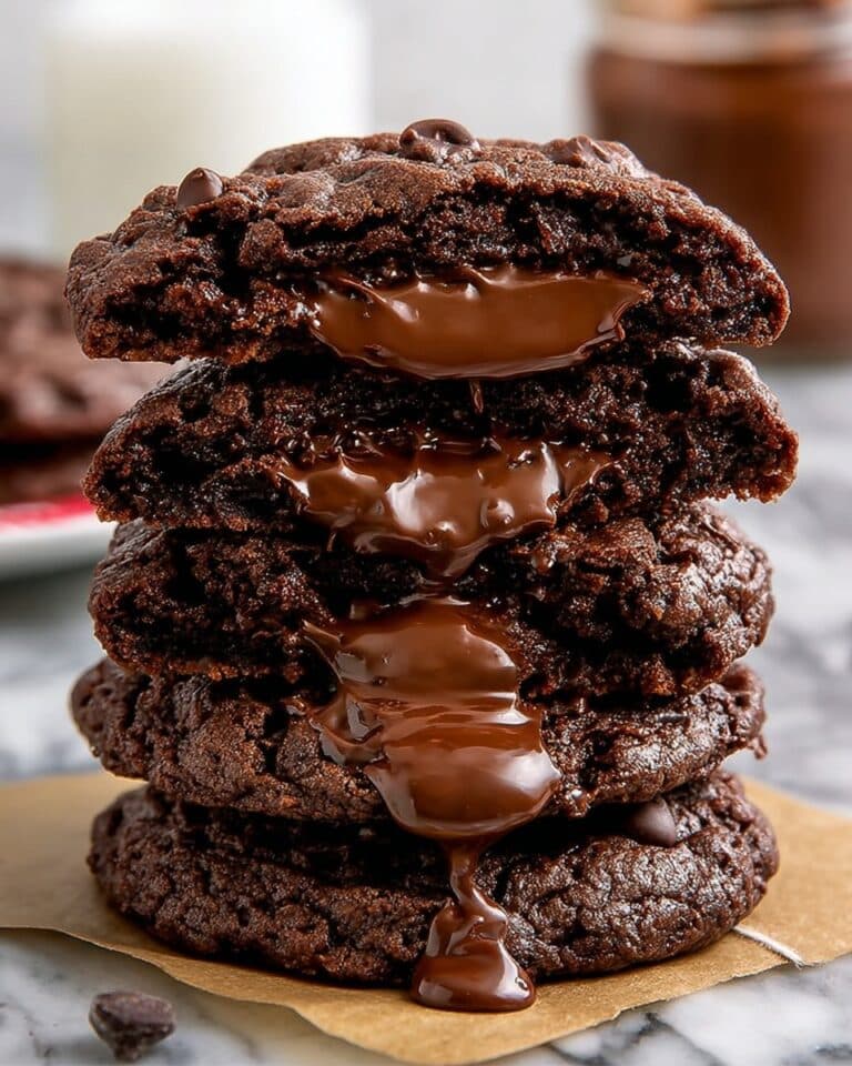 Chocolate Nutella Lava Cookies Recipe