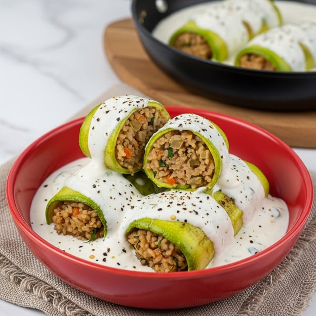 Kusa Bel Laban: Stuffed Zucchini in Yogurt Sauce Recipe