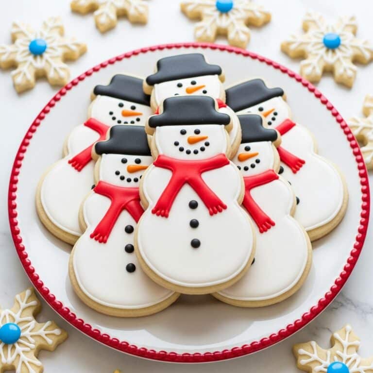Snowman Sugar Cookies Recipe