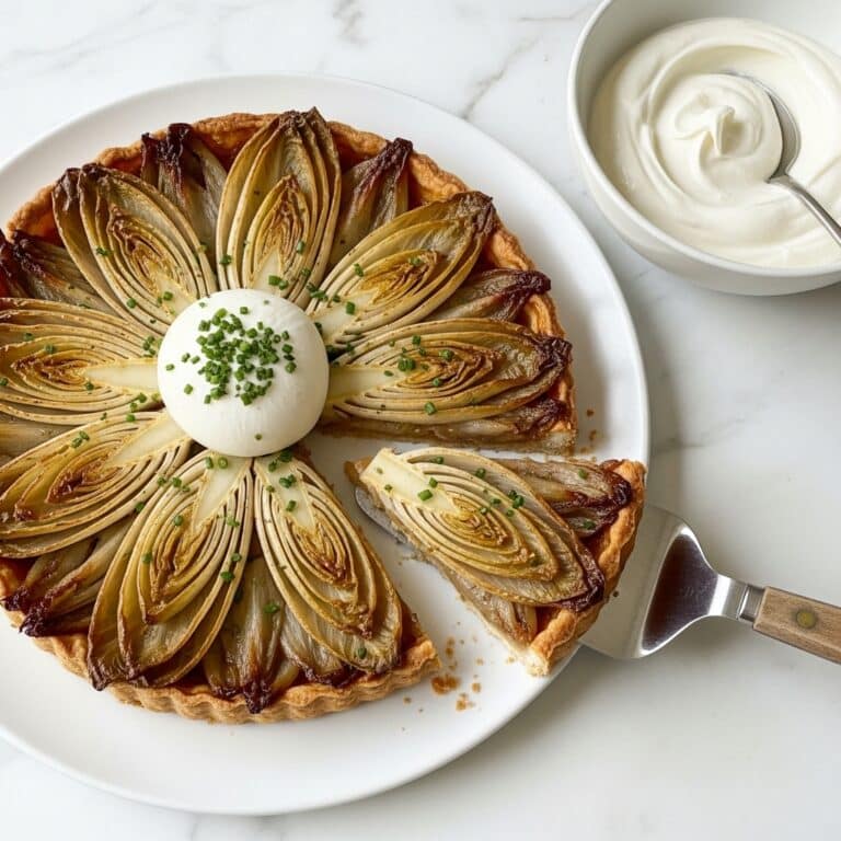 Endive Tarte Tatin with Burrata Recipe