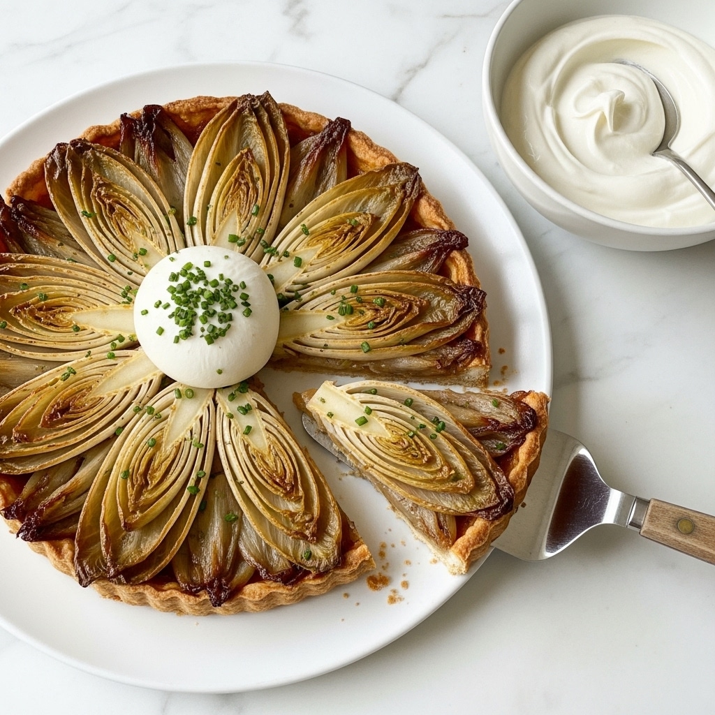 Endive Tarte Tatin with Burrata Recipe