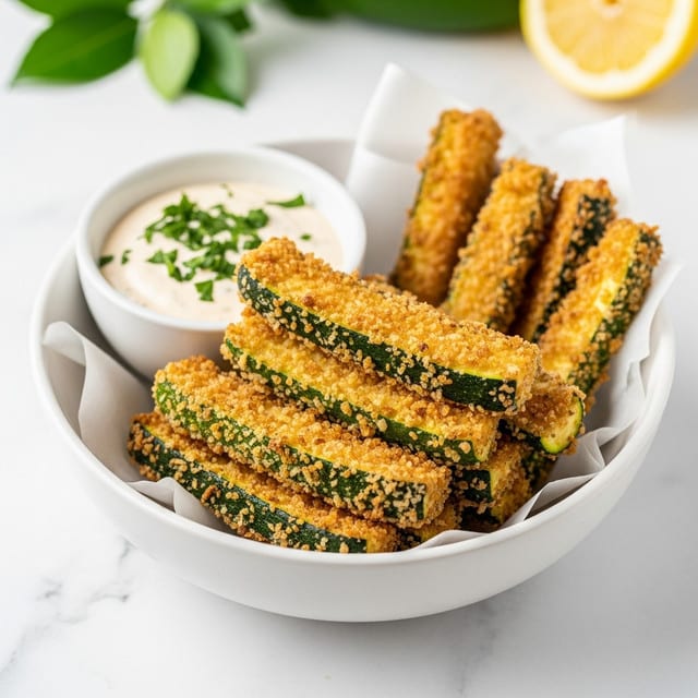 Baked Zucchini Sticks with Sweet Onion Dip Recipe