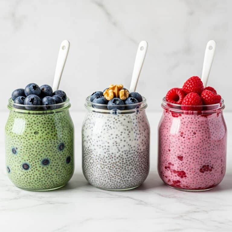 Chocolate Raspberry Matcha Pumpkin Chia Seed Pudding Recipe