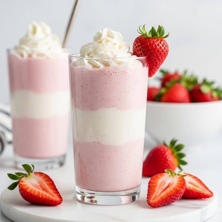 Creamy Strawberry Milkshake Recipe
