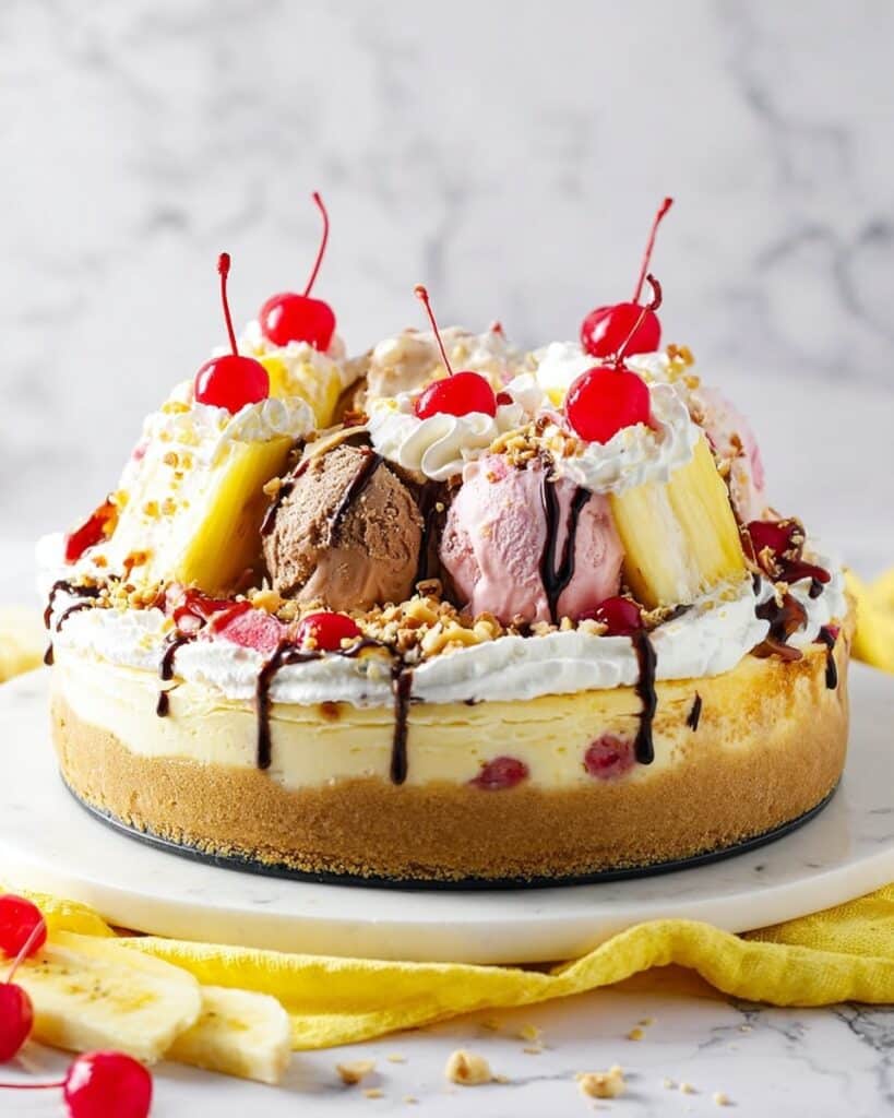 Banana Split Cheesecake Recipe
