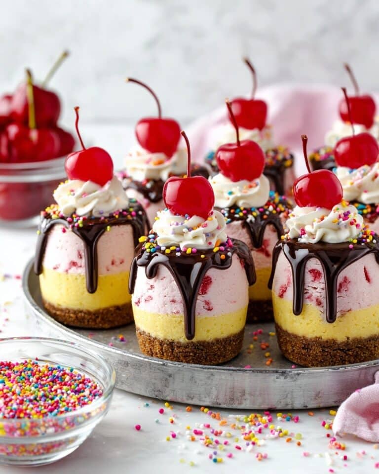 Ice Cream Sundae Mini Cheesecakes Recipe