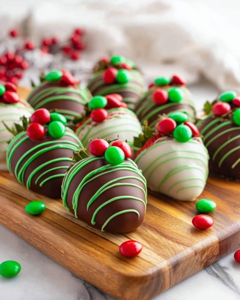 Christmas Lights Chocolate Covered Strawberries Recipe