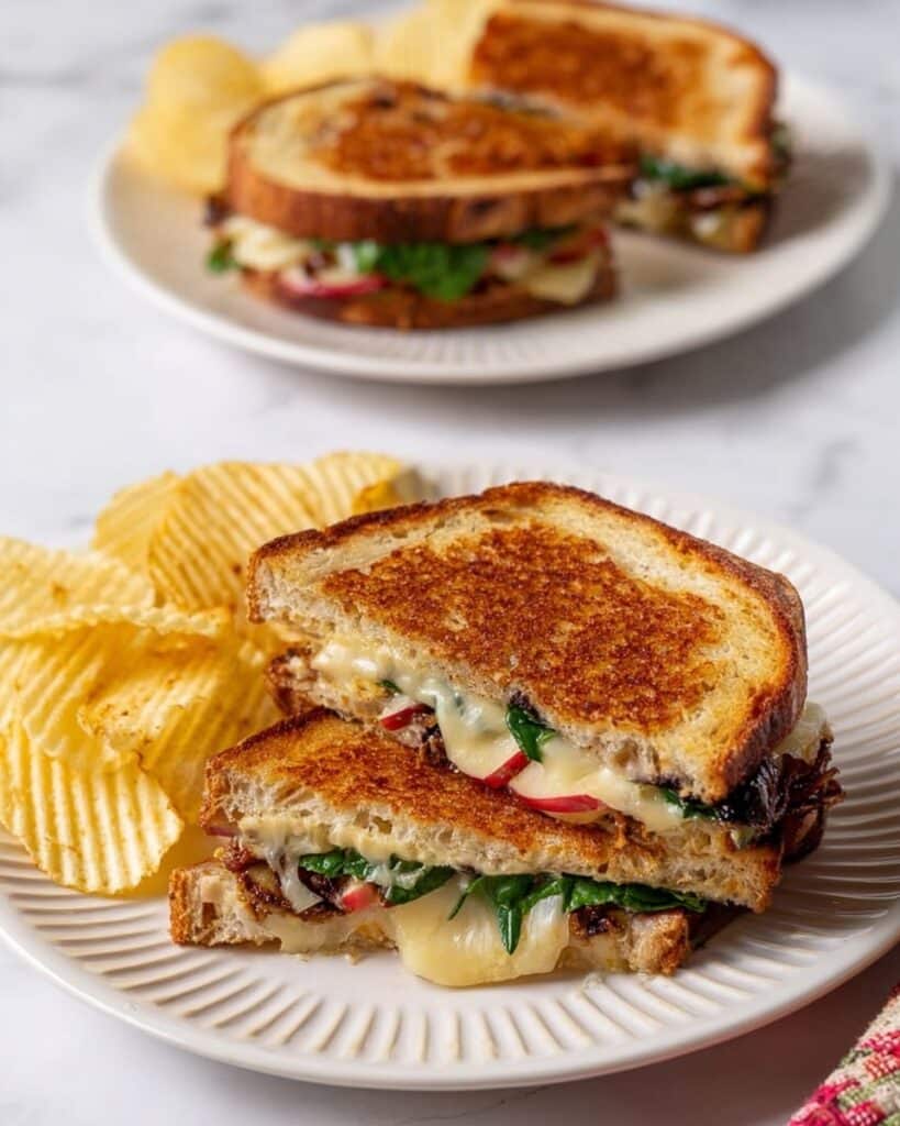 Ultimate Gruyère Grilled Cheese Sandwich with Fig and Apple Recipe