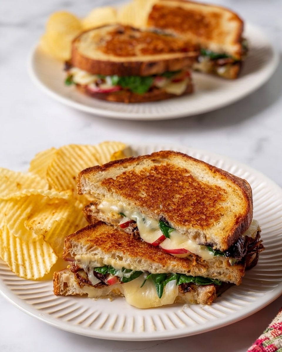 Ultimate Gruyère Grilled Cheese Sandwich with Fig and Apple Recipe