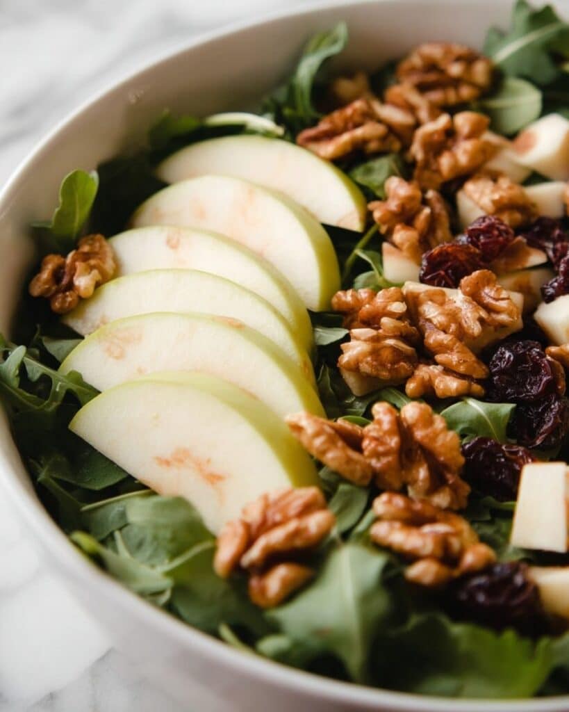 Apple Arugula Salad with Maple Balsamic Dressing Recipe