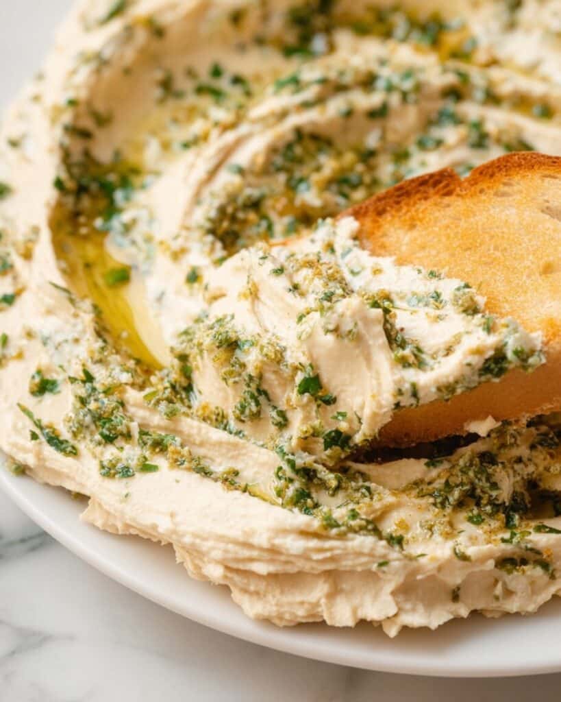 Whipped Brie Cheese Spread with Honey & Garlic Herbs Recipe