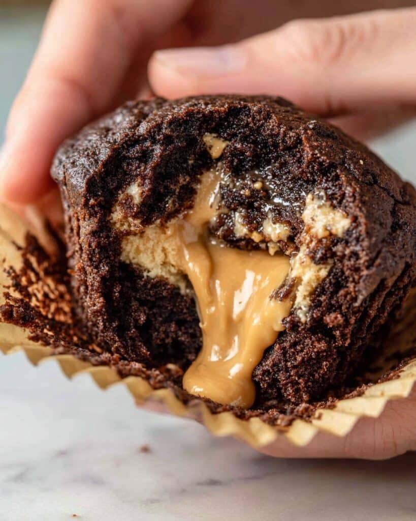 Chocolate Peanut Butter Muffins Recipe