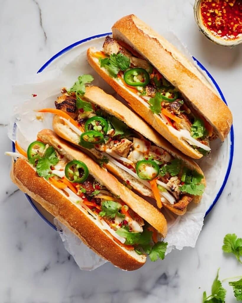 Banh Mi Sandwich with Crispy Marinated Tofu and Pickled Veggies Recipe