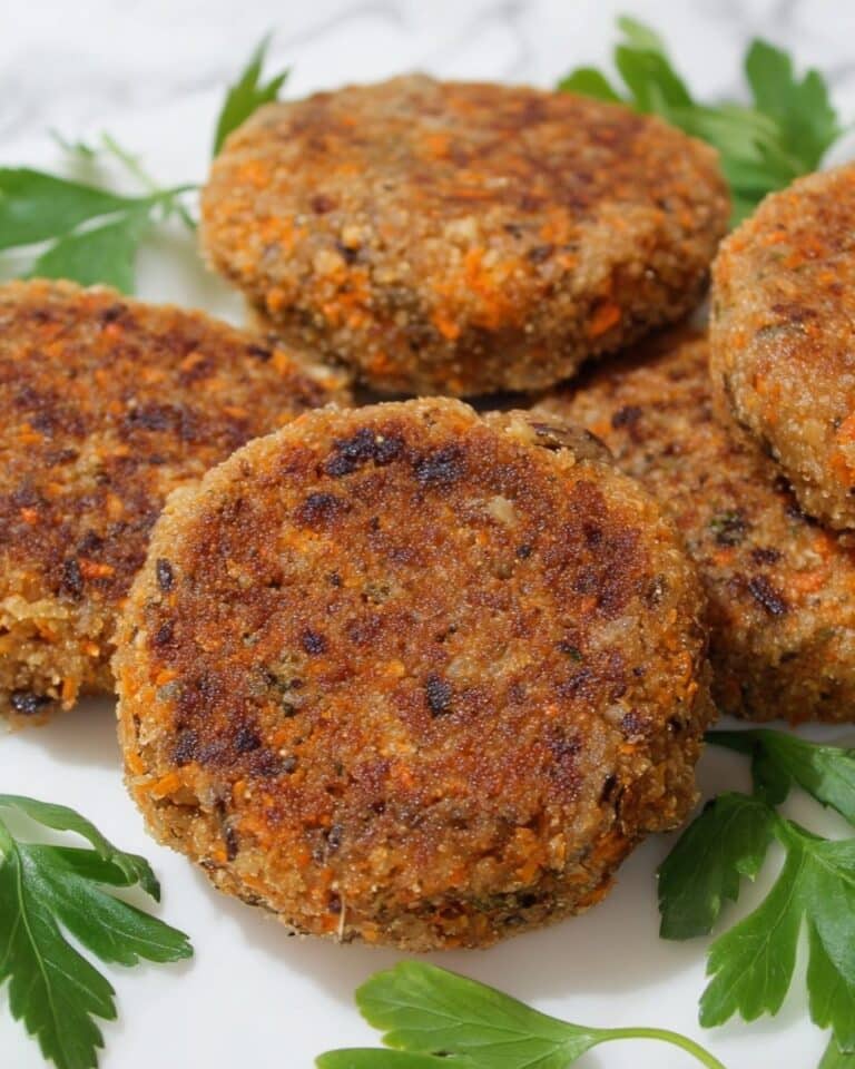 Panko Crusted Mung Bean Quinoa Cakes Recipe
