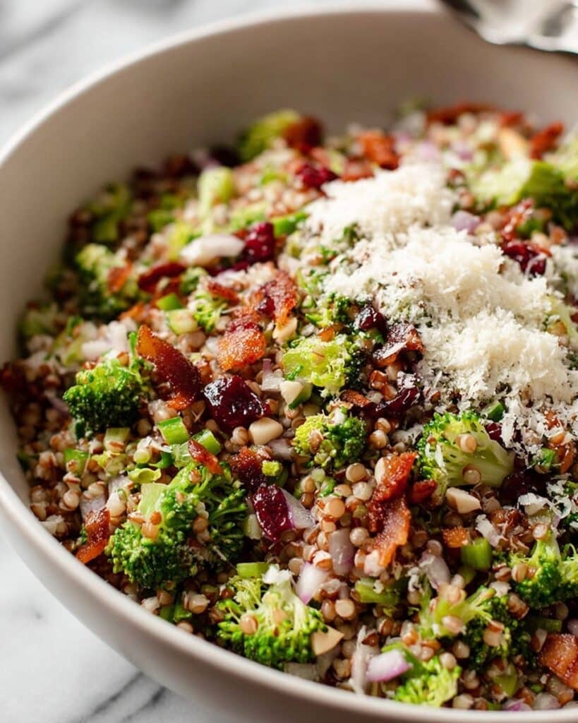 Broccoli Pearl Crunch Salad Recipe