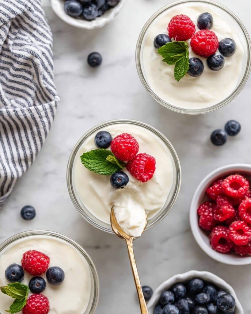 Swedish Cream with Berries Recipe