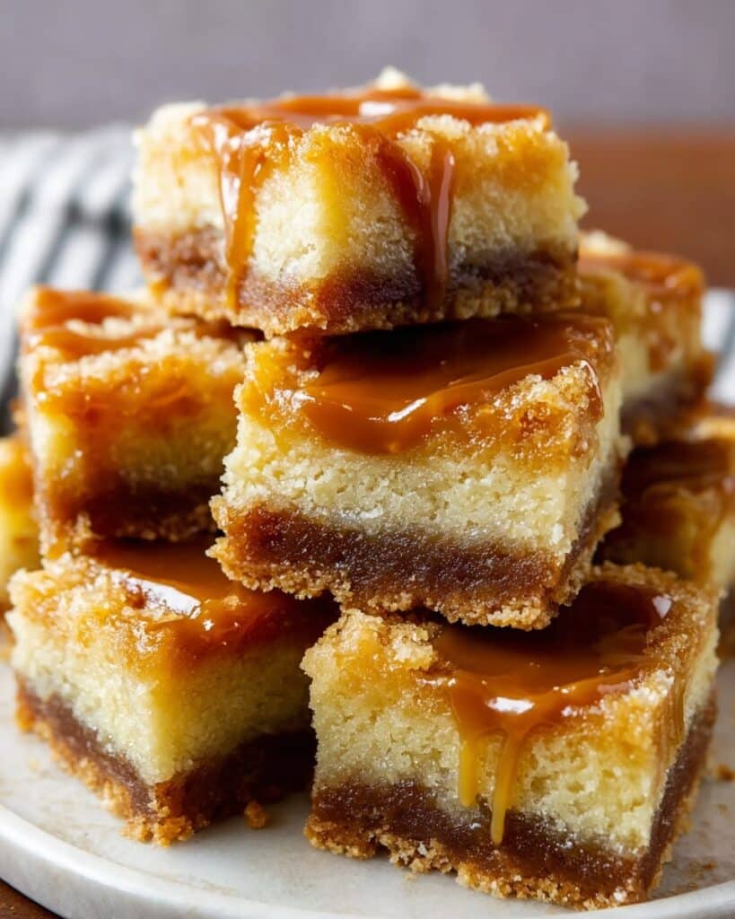 Salted Caramel Gooey Butter Bars Recipe