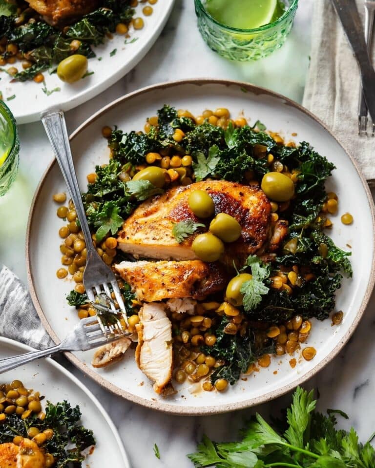 Weeknight Skillet Chicken with Couscous & Kale Recipe