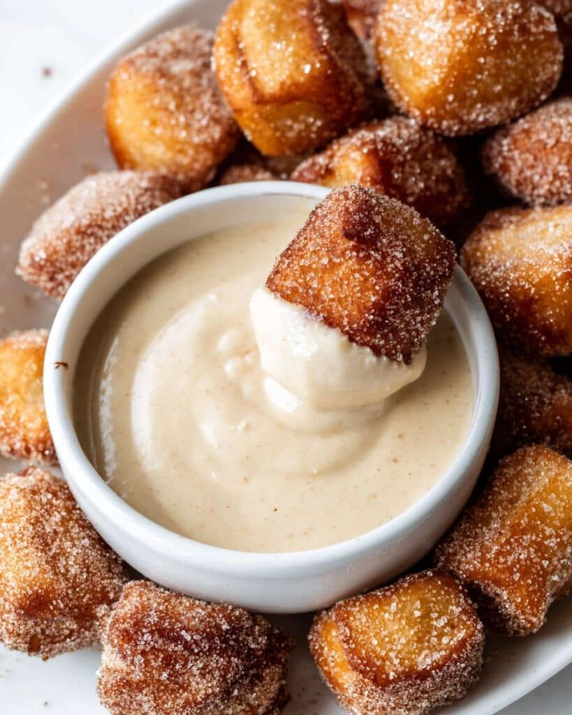 Cinnamon Sugar Pretzel Bites with Cream Cheese Dip Recipe