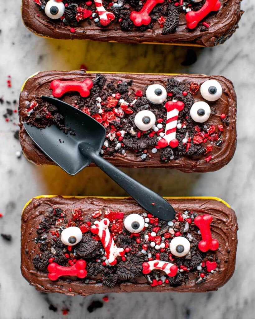 Graveyard Mini Dirt Loaf Cakes Recipe