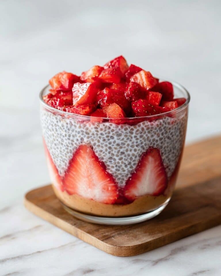 Strawberry Peanut Butter Chia Seed Pudding Recipe