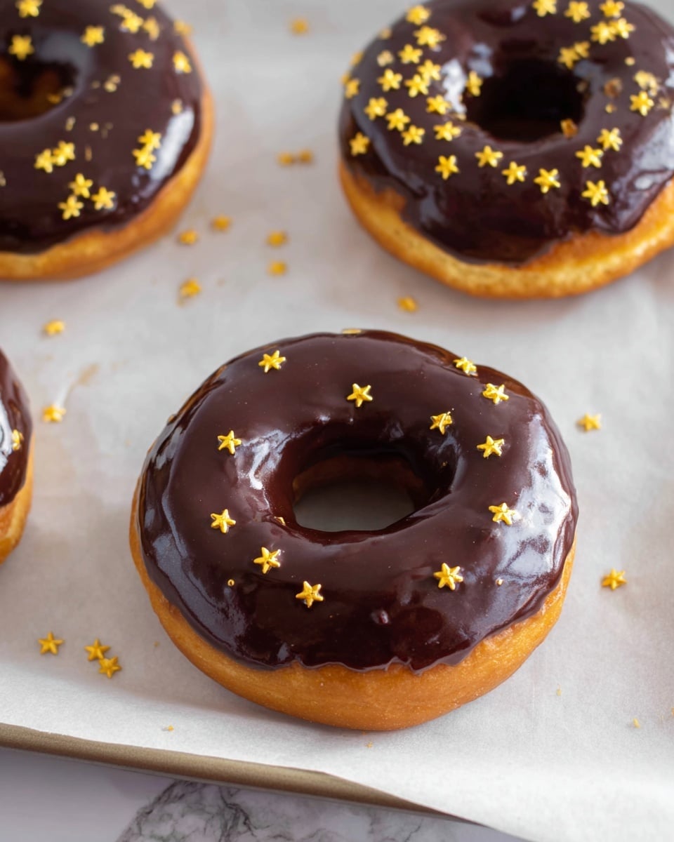 5 Minute Air Fryer Donuts with Chocolate Ganache Glaze Recipe