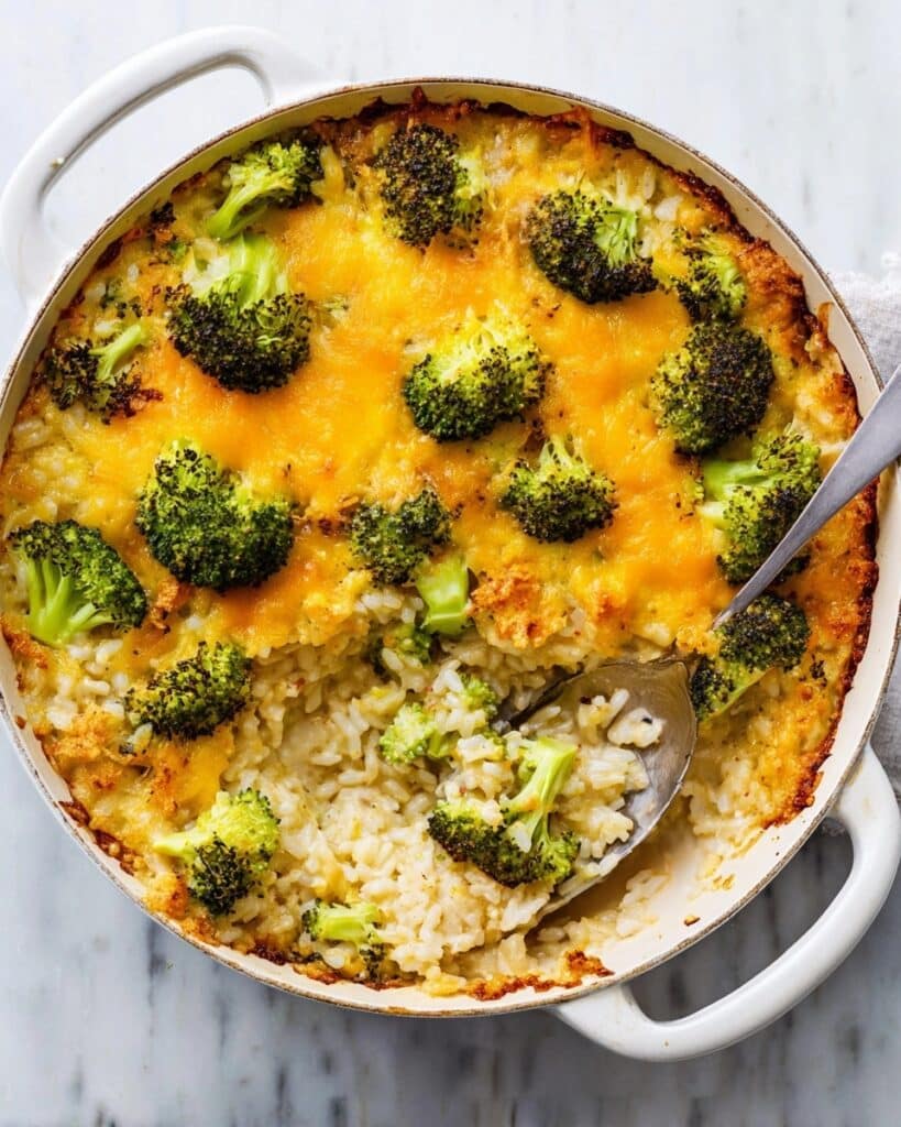 Skillet Broccoli-Cheddar Rice Recipe