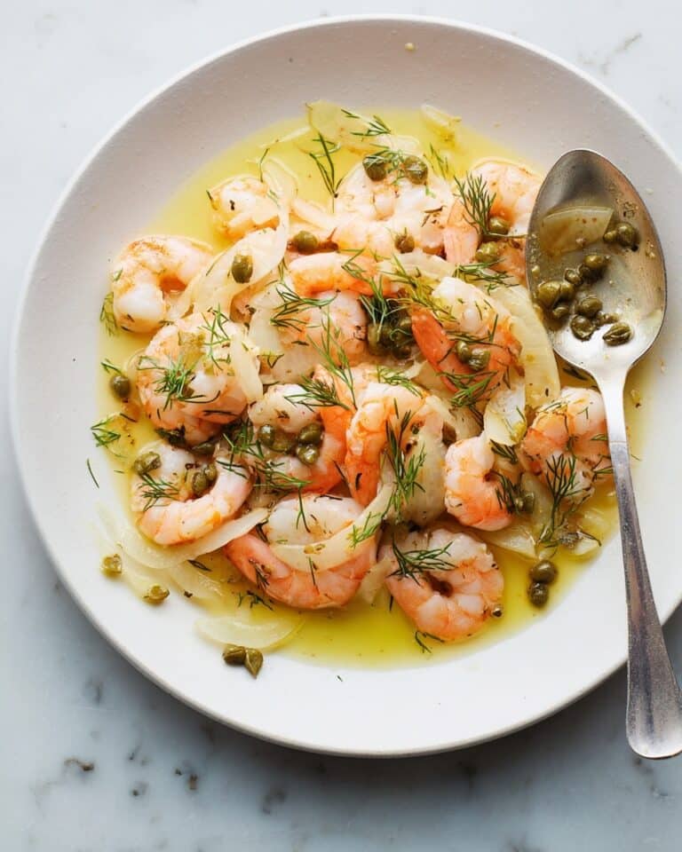Sautéed Shrimp with Lemon-Caper Dressing Recipe