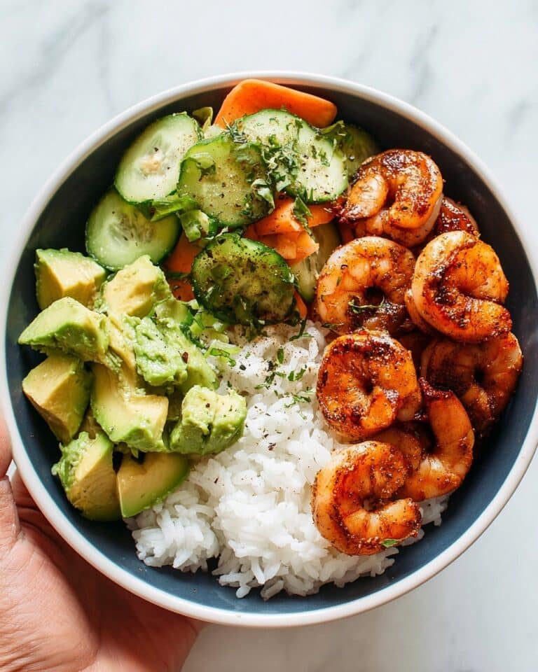 Spicy Shrimp with Peach Salad Recipe