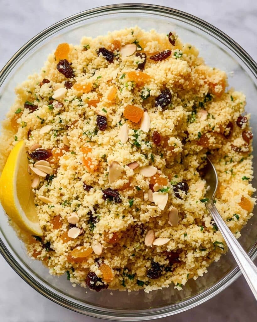 Couscous with Dried Apricots, Currants, and Fresh Herbs Recipe