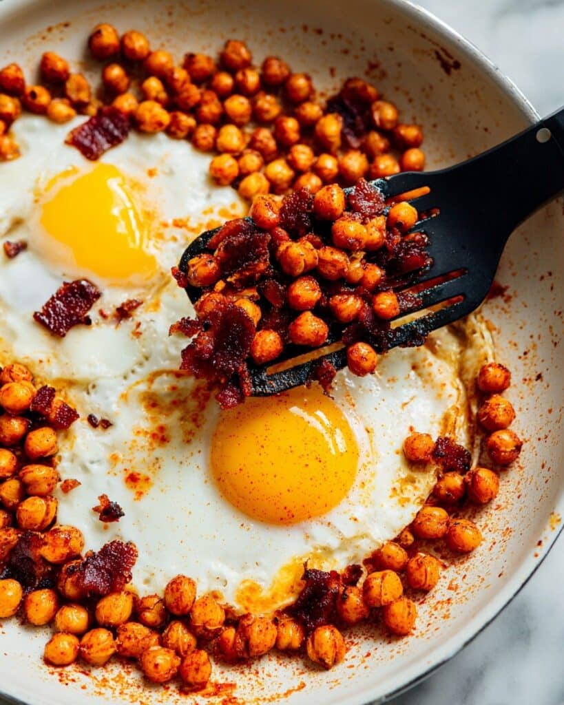 Smoky Chickpea Fried Eggs (4 Ingredients) Recipe