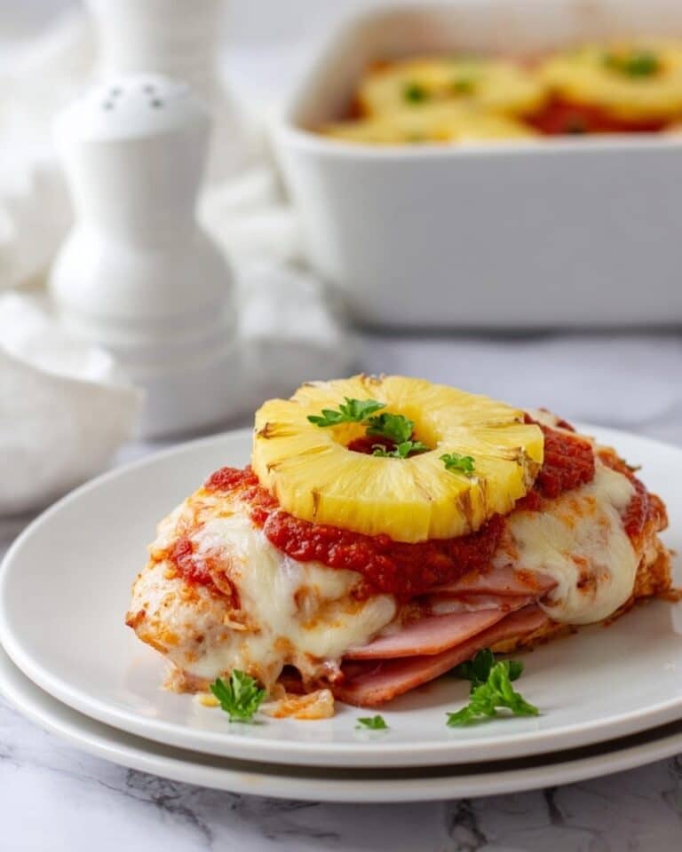 Hawaiian Pizza Stuffed Chicken Recipe